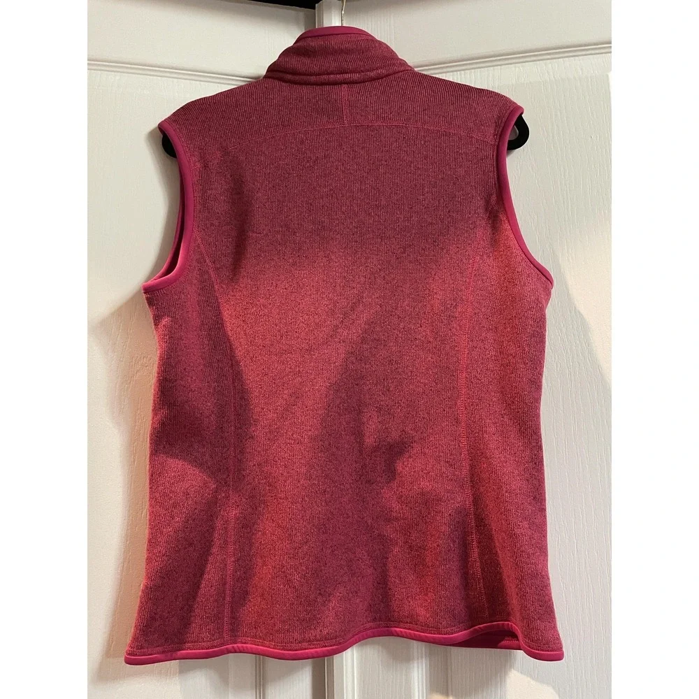 Patagonia Better Sweater Vest Womens XL Pink Full Zip Fleece Slim Fit Outdoor - Picture 3 of 16